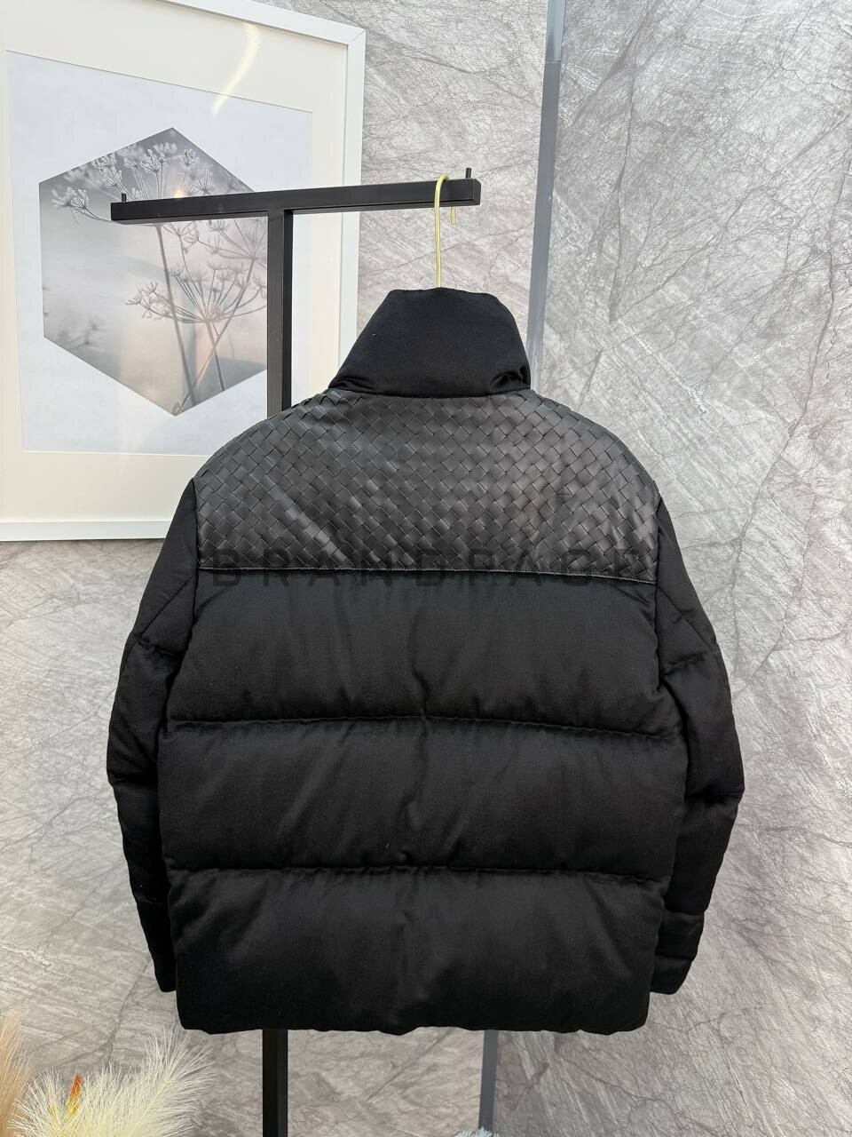 Кашемировая куртка с кожей телячьей Bottega Veneta BPLUX5503 Кашемировая куртка с кожей телячьей Bottega Veneta BPLUX5503