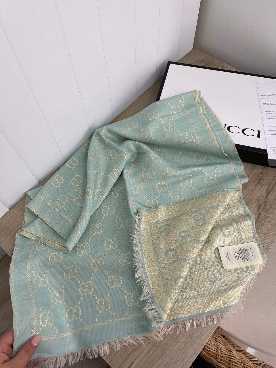 Шарф люксовый Gucci BP-25537 Шарф люксовый Gucci BP-25537