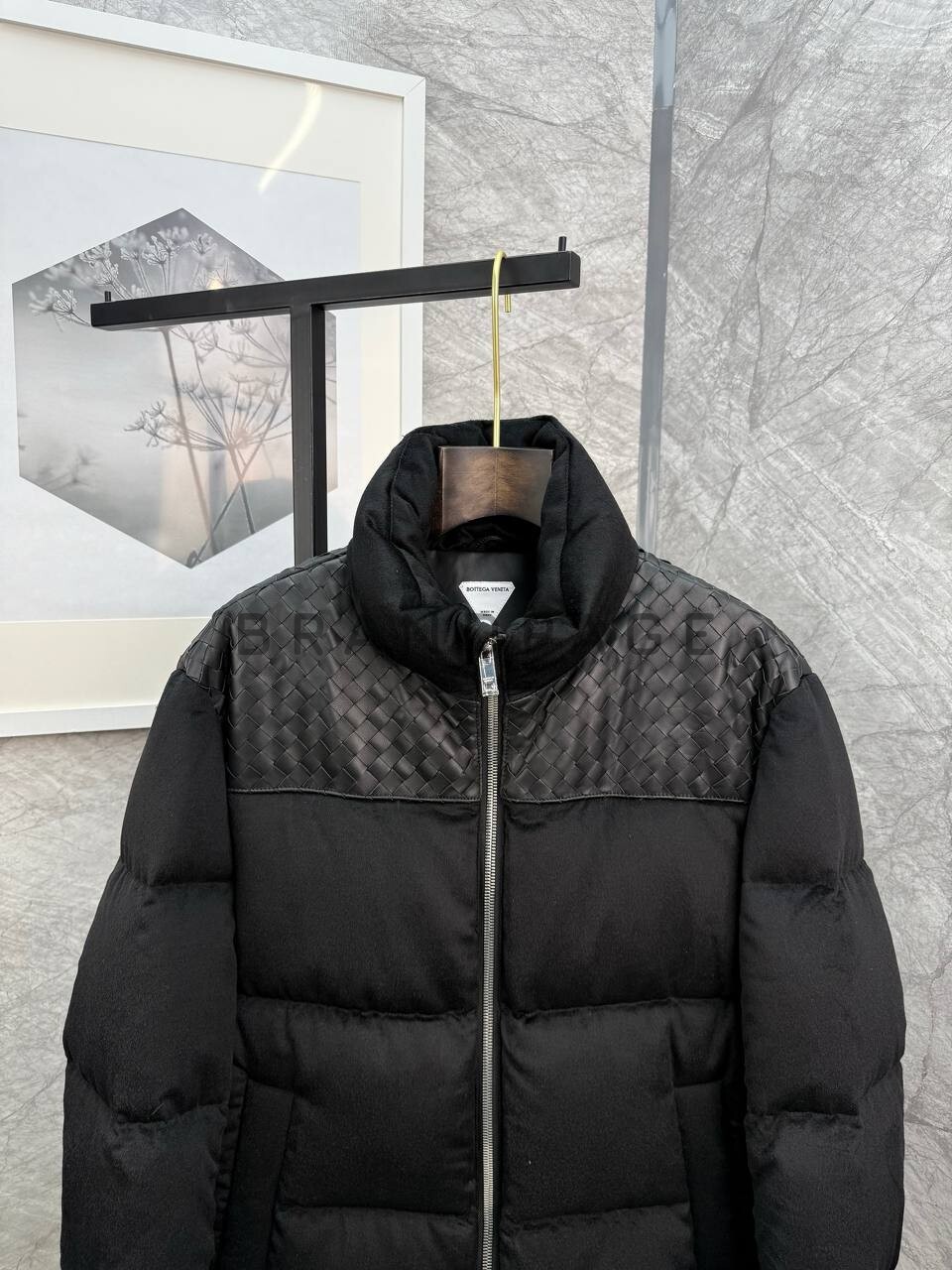 Кашемировая куртка с кожей телячьей Bottega Veneta BPLUX5503 Кашемировая куртка с кожей телячьей Bottega Veneta BPLUX5503