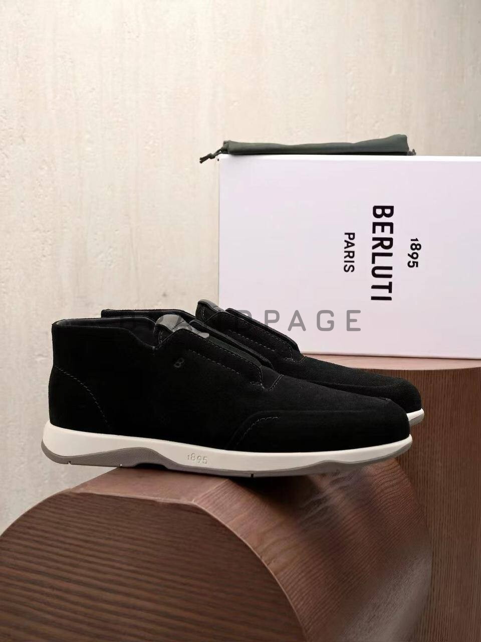 Кроссовки из натуральной замши Berluti BPLUX5433 Кроссовки из натуральной замши Berluti BPLUX5433