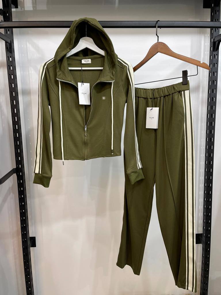 Спортивный костюм хаки Celine BP-26250 Спортивный костюм хаки Celine BP-26250