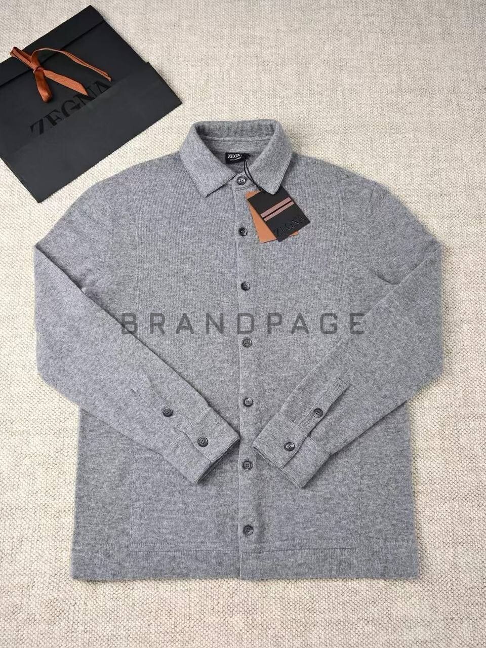 Рубашка кашемировая Zegna BPLUX5430 Рубашка кашемировая Zegna BPLUX5430