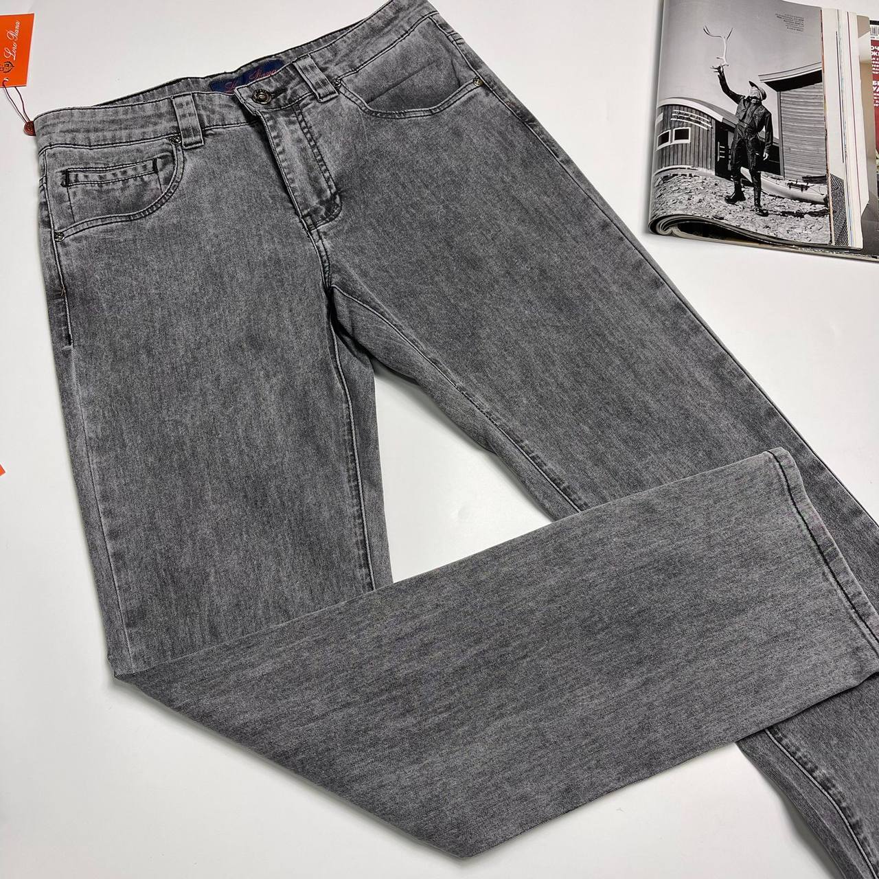 Джинсы стильные Loro Piana BP-18042 Джинсы стильные Loro Piana BP-18042