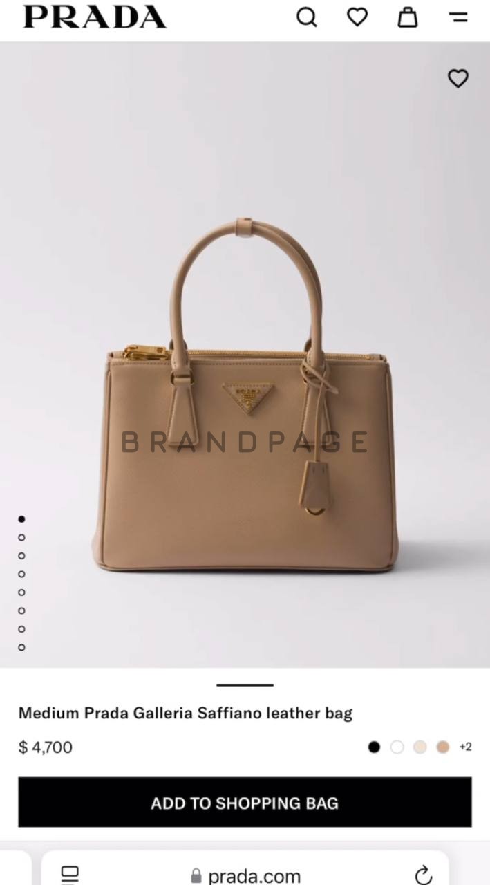 Сумка из кожи Prada Galleria BPLUX12555 Сумка из кожи Prada Galleria BPLUX12555