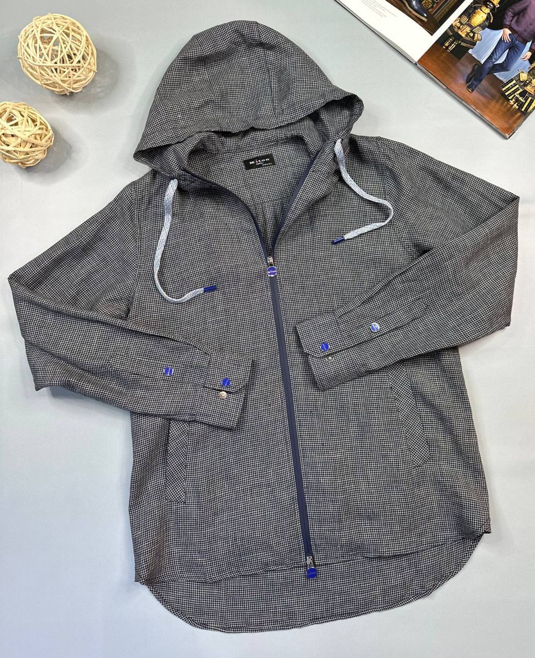 Повседневная льняная рубашка BP-34552 Kiton Повседневная льняная рубашка BP-34552 Kiton