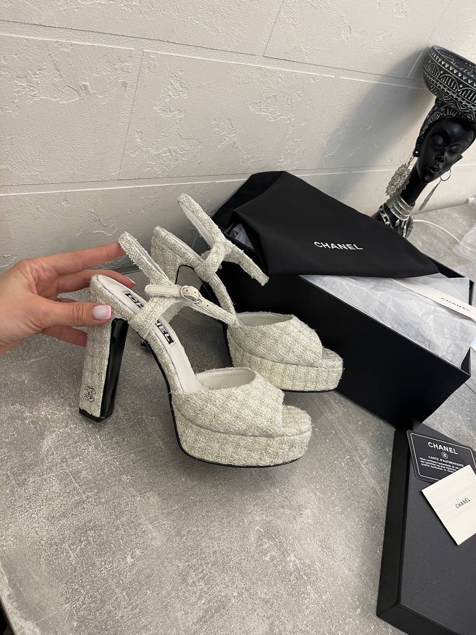 Элегантные босоножки Chanel BP-51576 Элегантные босоножки Chanel BP-51576