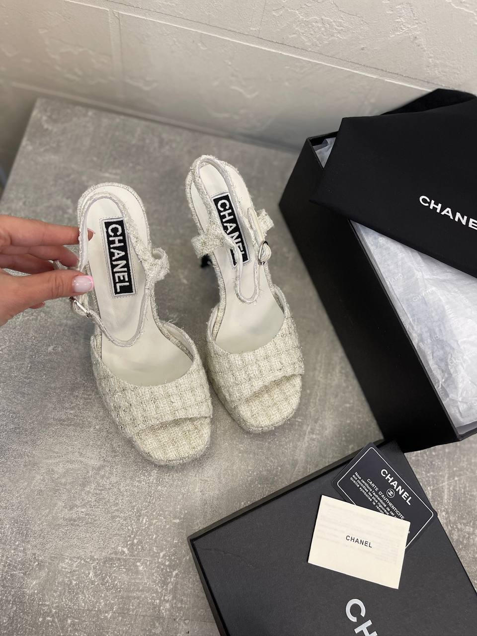 Элегантные босоножки Chanel BP-51576 Элегантные босоножки Chanel BP-51576