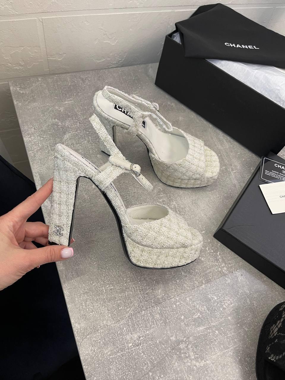 Элегантные босоножки Chanel BP-51576 Элегантные босоножки Chanel BP-51576