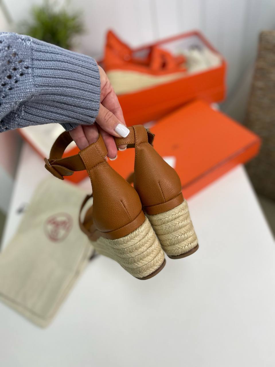 Стильные эспадрильи Hermes Elda BP-30298 Стильные эспадрильи Hermes Elda BP-30298