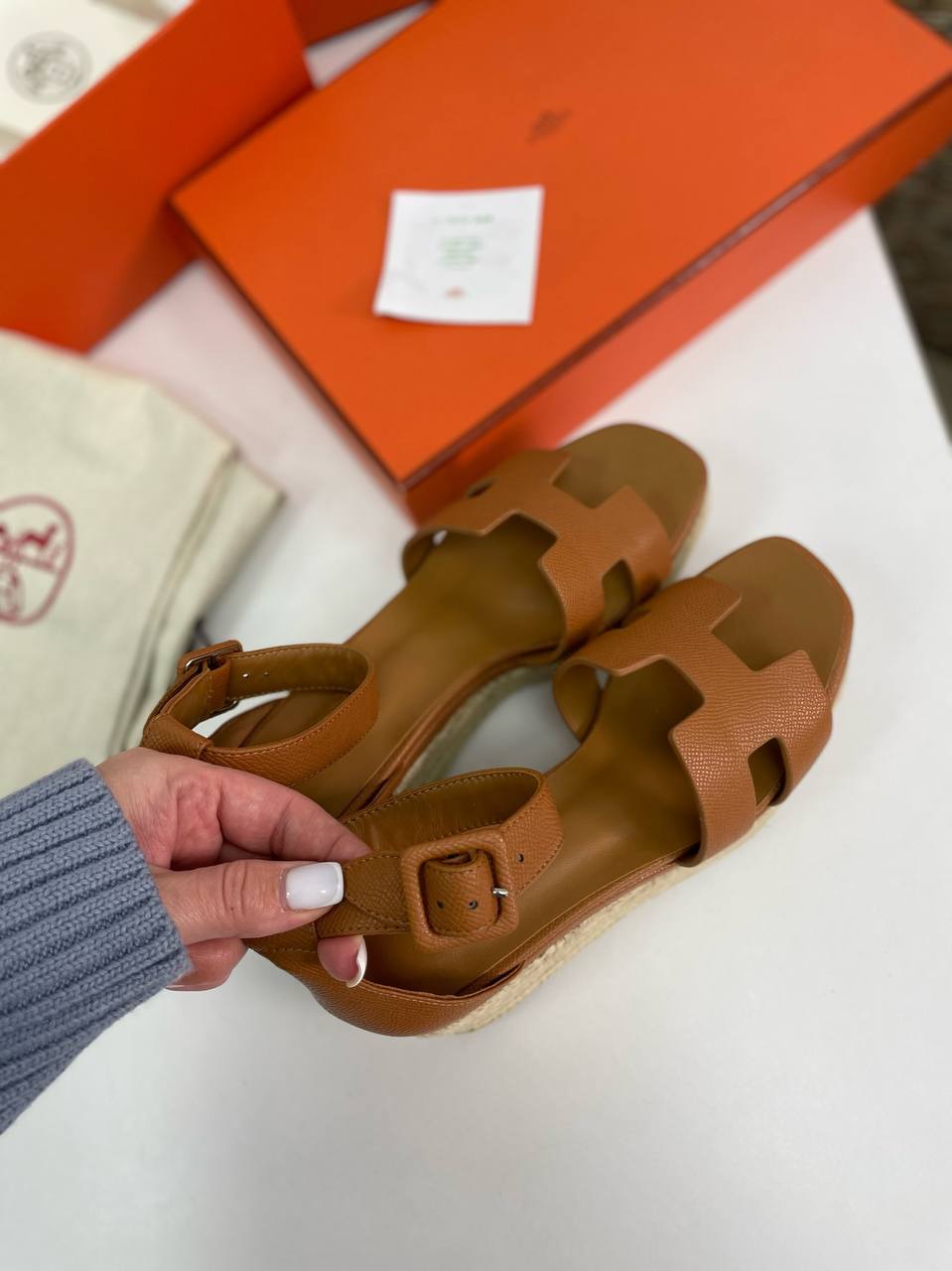 Стильные эспадрильи Hermes Elda BP-30298 Стильные эспадрильи Hermes Elda BP-30298