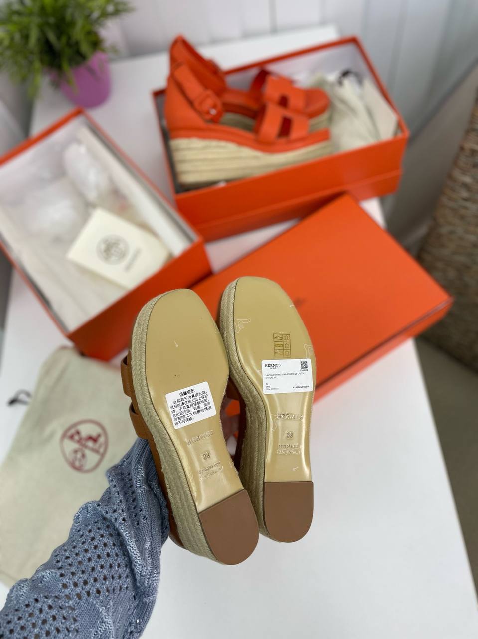 Стильные эспадрильи Hermes Elda BP-30298 Стильные эспадрильи Hermes Elda BP-30298