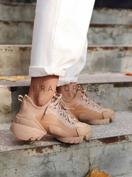 Кожаные кроссовки Christian Dior D-connect BPLUX12495