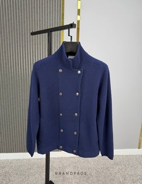 Кардиган двубортный синий от Brunello Cucinelli BP5-960434