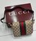 Сумка бежевая с коричневой отделкой и зелёно-красной полосой от Gucci Horsebit 1955 BP5-067516 — фото 2 [TG 6eb54a1cd9ae-002]