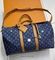 Дорожная сумка синяя с рыжей отделкой от Louis Vuitton Keepall Bandoulière 50 BP5-141027 — фото 1 [TG a7f8f5029c36-001]