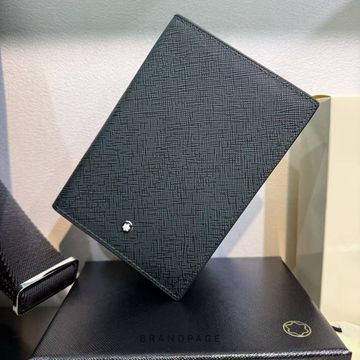 Обложка для паспорта серо-голубая от Montblanc BP5-843736