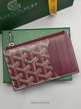 Картхолдер бордовый с многоцветным узором от Goyard BP5-881223