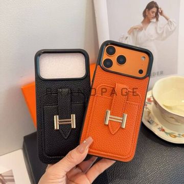 Чехол Hermes из оригинальных материалов для iPhone BPLUX13232