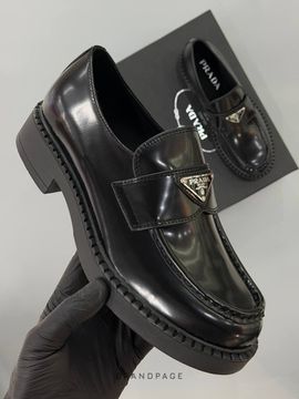 Лоферы чёрные от Prada Chocolate BP5-253320