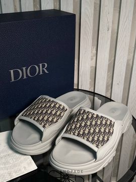 Шлёпанцы светло-серые от Dior BP5-384690