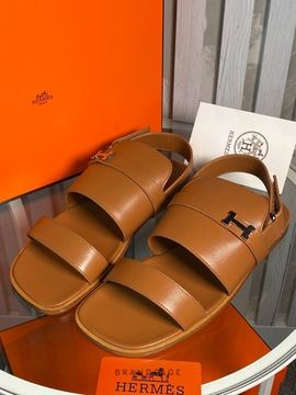 Сандалии коричневые от Hermès BP5-463914