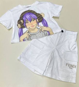 Костюм из высококачественных материалов Fendi BP-33833