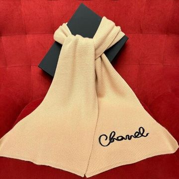 Комплект эксклюзивный (Шарф + Шапка + Перчатки) золотой-крайола Chanel BP-114791