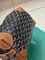 Косметичка чёрная с бело-коричневым узором и рыжей отделкой от Goyard BP5-777086 — фото 4 [TG 85cce0116d8e-004]