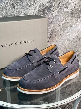 Топсайдеры серые от Brunello Cucinelli BP5-859684