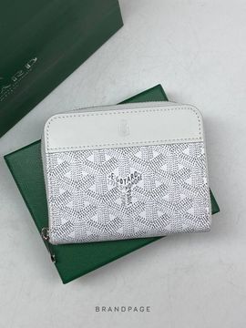 Кошелёк белый с серым узором от Goyard BP5-596416