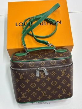 Сумка коричневая с зелёной отделкой от Louis Vuitton BP5-921665