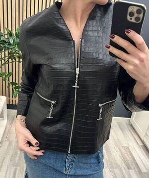 Куртка премиум кожаная Hermes BP-46804