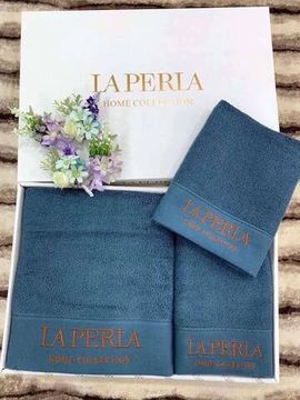 Комплект полотенец 3 шт. бриллиантово-синий La perla BP-34205