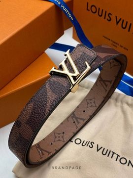 Ремень коричнево-бежевый от Louis Vuitton BP5-248223