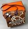 Сумка коричневая с белым и синим рисунком от Hermès BP5-780415 — фото 1 [TG dacb2d4e4e96-001]