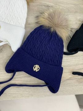 Детская дизайнерская шапка из мягких тканей Roberto Cavalli