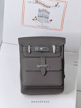 Рюкзак серо-коричневый от Hermès Hac a Dos PM BP5-379231