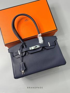 Сумка тёмно-синяя от Hermès BP5-738345