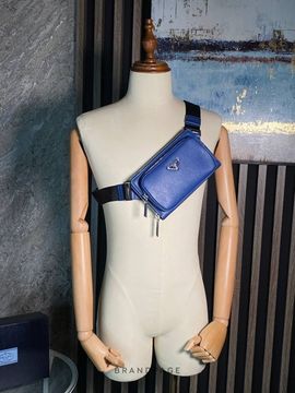 Поясная сумка синяя от Prada BP5-579022