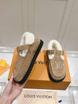 Женские сандалии Louis Vuitton из меха BPLUX12537