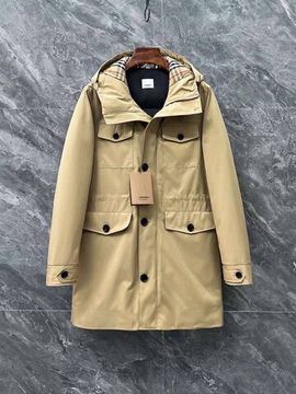 Утепленное бежевое пальто Burberry BP-23904