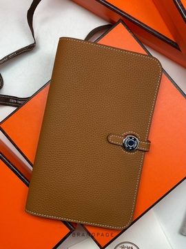 Кошелёк коричневый от Hermès Dogon Duo BP5-419246