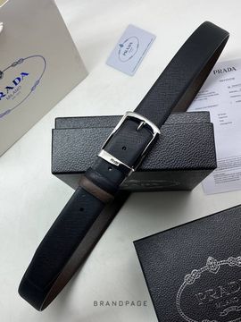 Ремень чёрно-коричневый от Prada BP5-550994