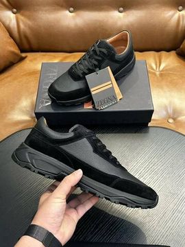 Кроссовки из кожи и замши Zegna BPLUX5424