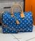 Дорожная сумка синяя с белым узором и светло-коричневыми деталями от Louis Vuitton BP5-749408 — фото 9 [TG d4844557f462-009]