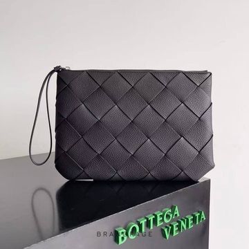Клатч чёрный от Bottega Veneta Diago Large Pouch BP5-788076