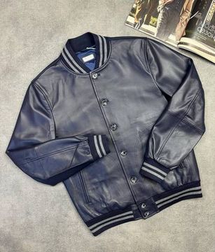 Кожаный бомбер стильный BC BP-49604