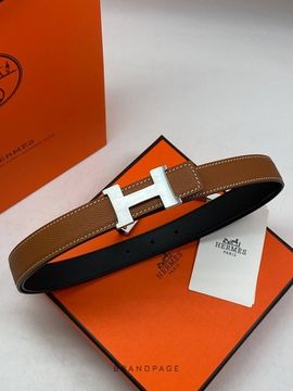 Ремень коричнево-чёрный от Hermès BP5-230320