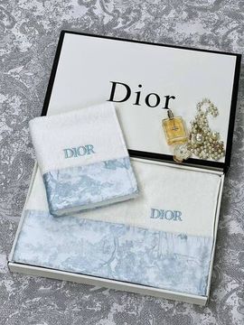 Полотенца комплект бело-синий Christian Dior (2 шт.) BP-22667