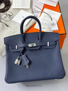 Сумка тёмно-синяя от Hermès Birkin BP5-216459